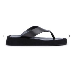 Tony Bianco Ives Black Flip-Flops